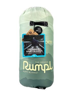 NWT Rumpl The Original Puffy Blanket - Ombre Green 1-Person Outdoor Blanket